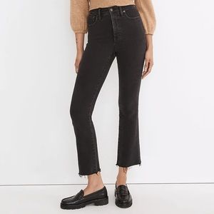Madewell Cali Demi-Boot Jeans with Frayed Hem